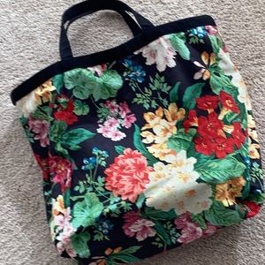 REVERSIBLE LARGE CANVAS TOTE BAG